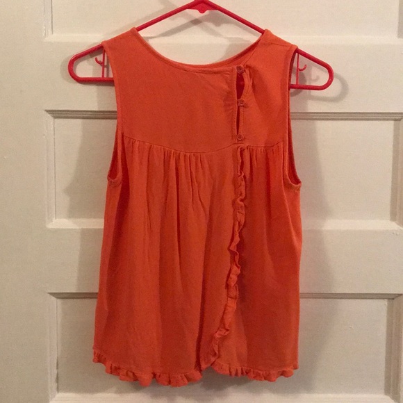 Salmon tank top with butterfly back detail - Picture 2 of 3